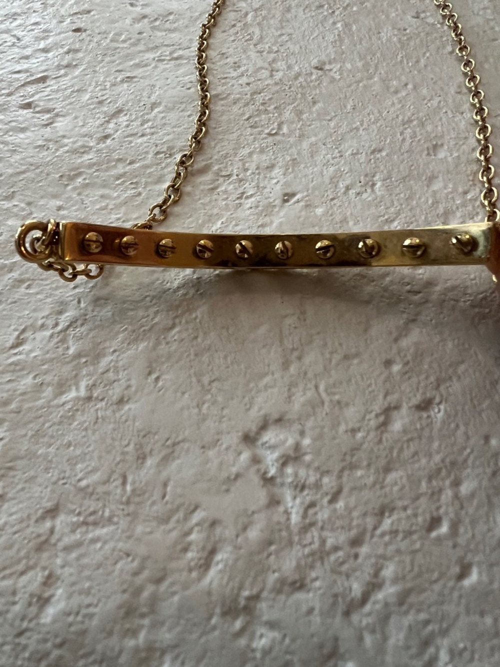 Lele Sadoughi Pearl Slider Necklace, OS, Gold - Picture 3 of 5